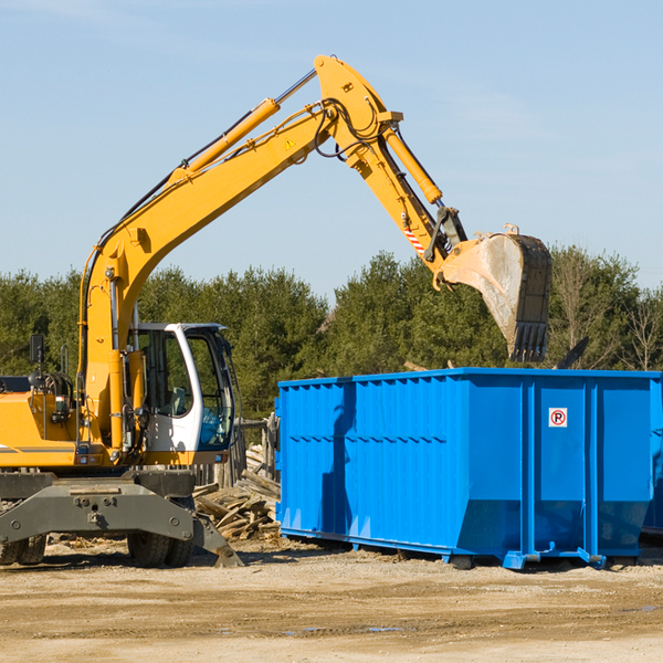 how does a residential dumpster rental service work in Bradshaw